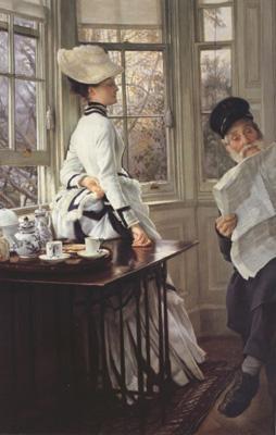 James Tissot Reading The News (nn01)